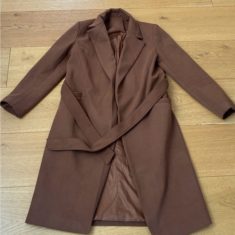 Chic Camel Brown Trench Coat for Women